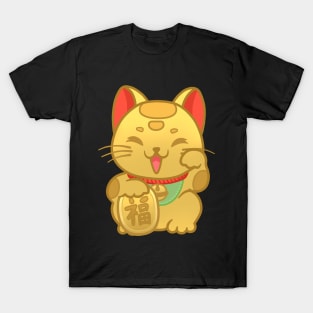 Golden Maneki Neko T-Shirt